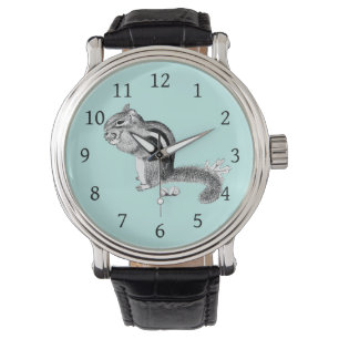 Montre Chipmunk et Acorns Wrist Watch