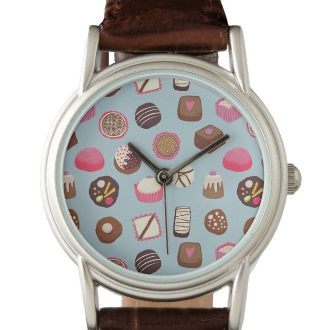 Montre Chocolat confiserie (Fun Chocolate Candy pattern watch)