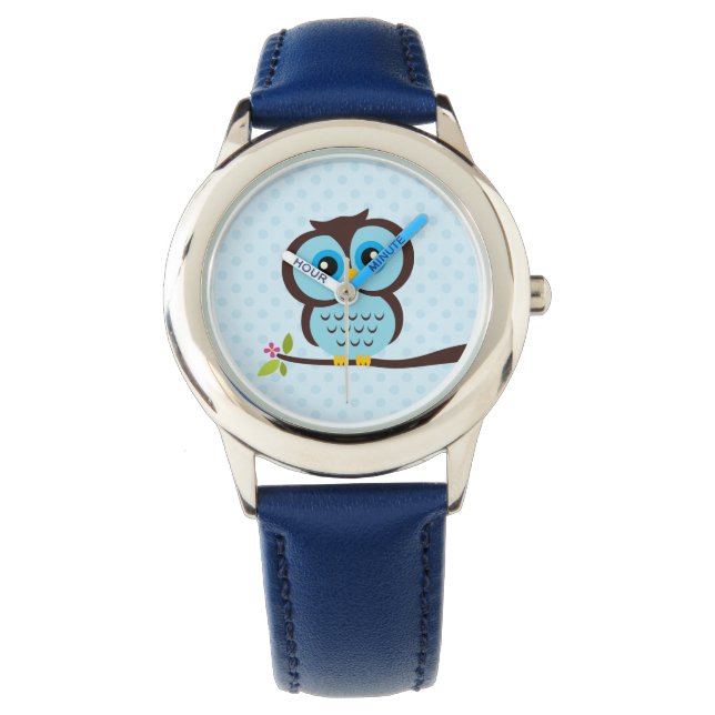 Montre Chouette bleue (devant)