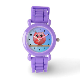 Montre Chouette mignonne, pleine lune et cadenas personna