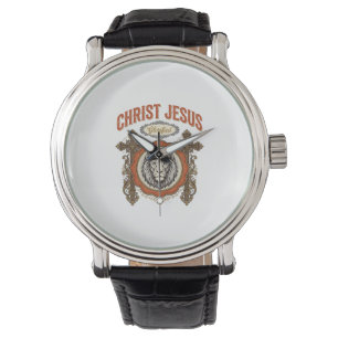 Montre Christ Jésus Lion Vintage Foi