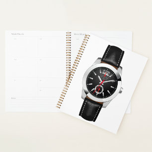 Montre Chronographe Noire de luxe Timepiece élégan