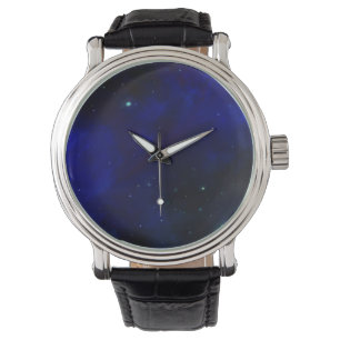 Montre Ciel bleu de minuit avec étoiles