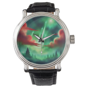 Montre ciel vert