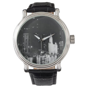 Montre circa 1954 : De vue une avenue du Michigan vers