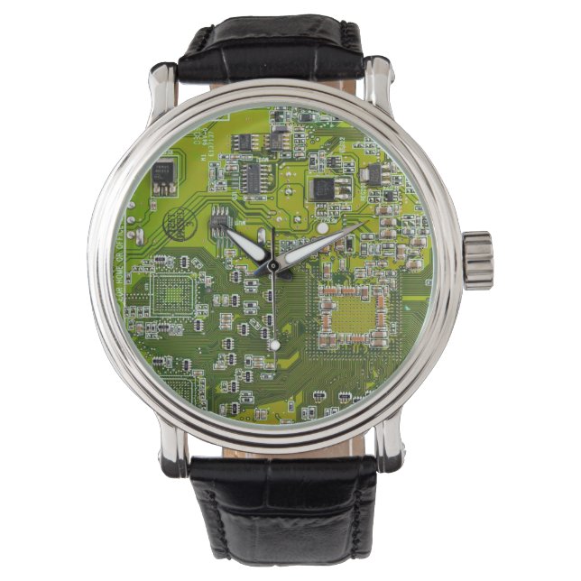 Montre Circuit imprimé circuit imprimé circuit vert circu (devant)
