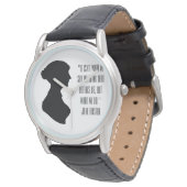 Montre citation de Jane Austen  (Incliné)