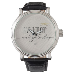 Montre Citation Inspirante Sur Le Sable De Plage