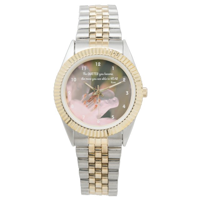 Montre Citation Silence Inspiration Rumi (devant)