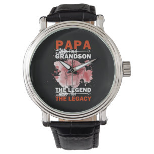 Montre Citations de grand-père   Papa et petit-fils