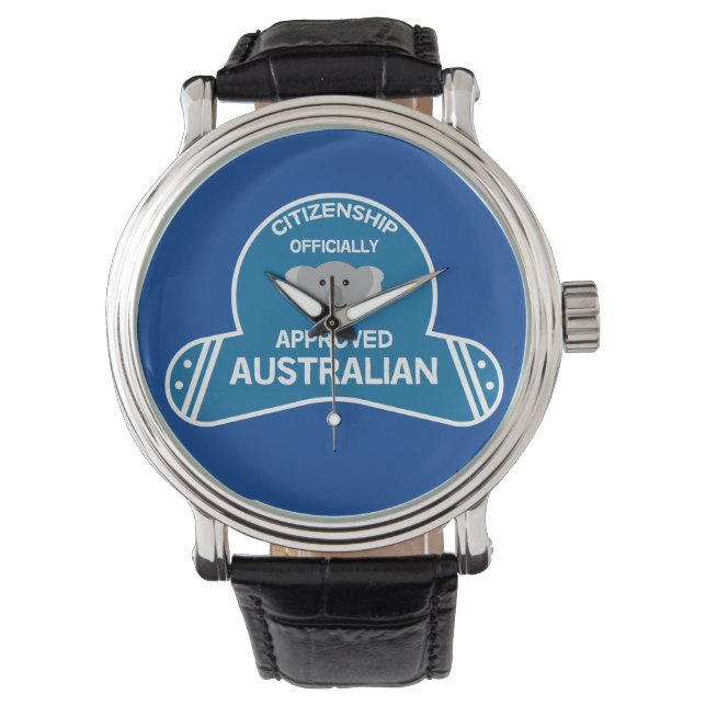 Montre Citoyenneté australienne | Aussie Citoyen à deux t (devant)
