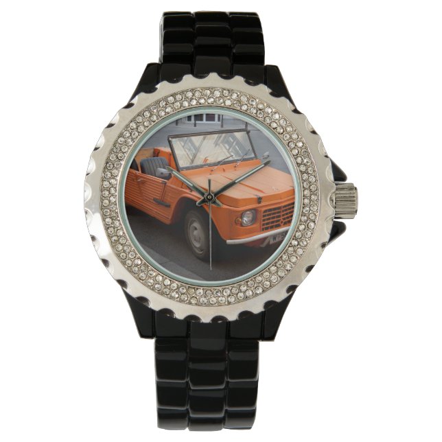 Montre Citroen orange Mehari (devant)