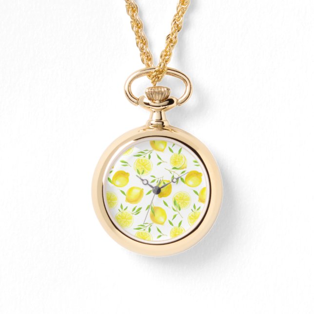 Montre Citrons et feuilles (Recto)
