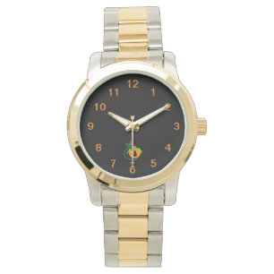 Montre Citrouille de chat noir Unisex surdimensionné Mont