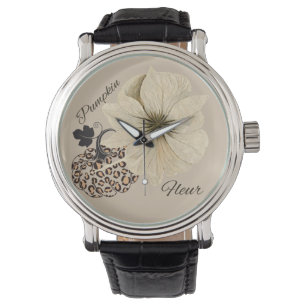 Montre Citrouille Fleur