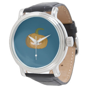 Montre Citrouille sculpté
