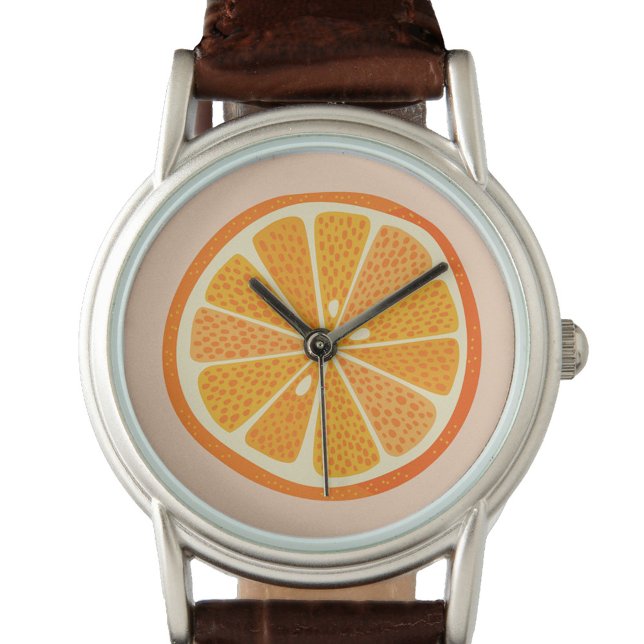 Montre Citrus Orange (Citrus Orange Slice fun watch)