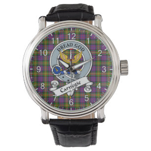 Montre Clan Carnegie Badge Tartan classique intemporel