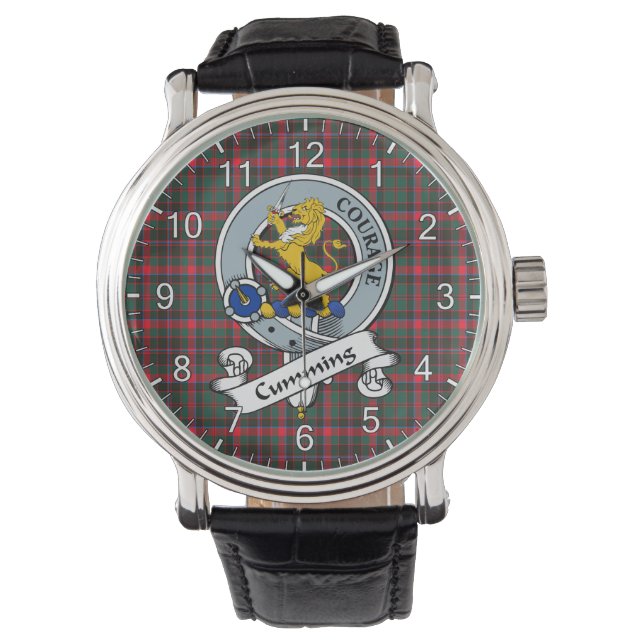 Montre Clan Classic intemporel Cumming chasse Insigne mod (devant)