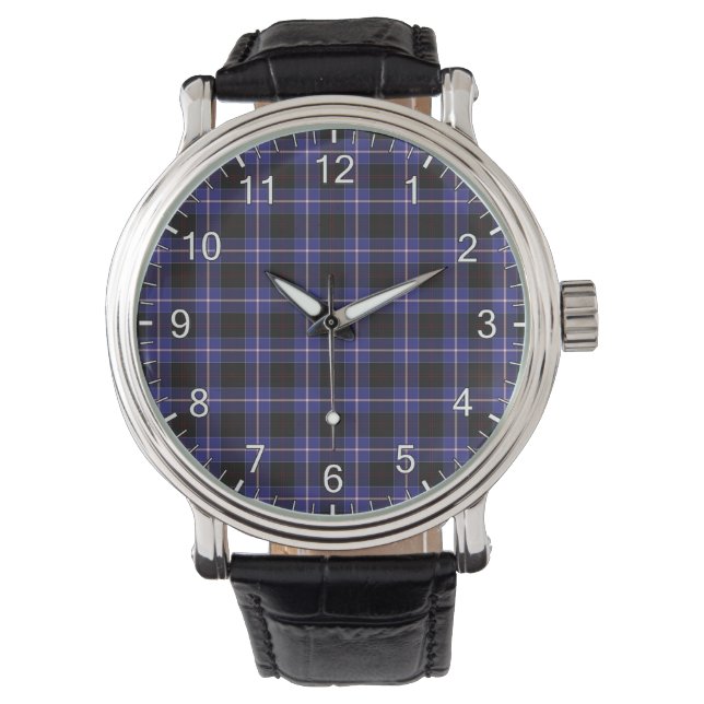 Montre Clan Classic intemporel Dunlop Tartan Plaid Cadeau (devant)