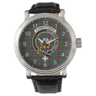 Montre Clan Classic Sans Temps Carruthers Tartan Badge Pl