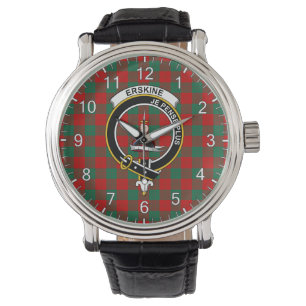 Montre Clan Classic Sans Temps Erskine Tartan Badge Plaid