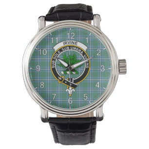 Montre Clan Classic Sans Temps Irvine Tartan Badge Plaid