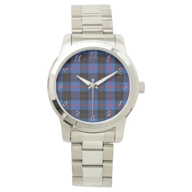 Montre Clan classique intemporel Angus moderne Tartan Gi (devant)