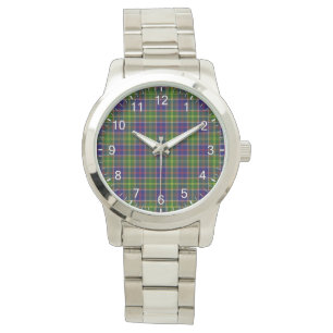 Montre Clan classique intemporel Ayrshire Tartan Plaid Ca