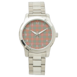 Montre Clan classique intemporel Bruce Tartan antique Pla