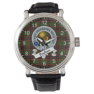 Montre Clan classique intemporel Buchan Badge Tartan Plai
