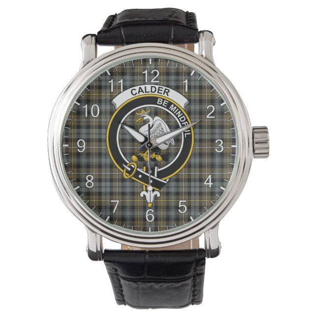 Montre Clan classique intemporel Campbell Argyll Patiné ( (devant)