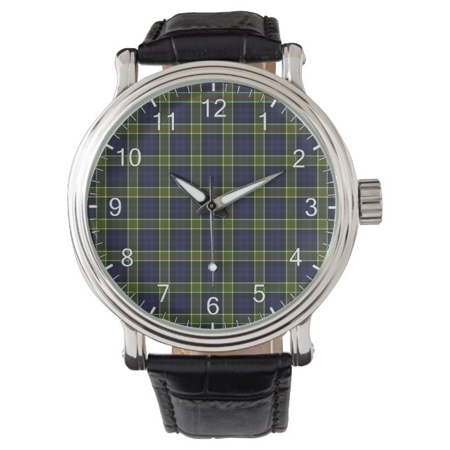 Montre Clan classique intemporel Colquhoun moderne Tartan (devant)