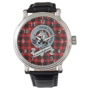 Montre Clan classique intemporel Cunningham Badge Tartan
