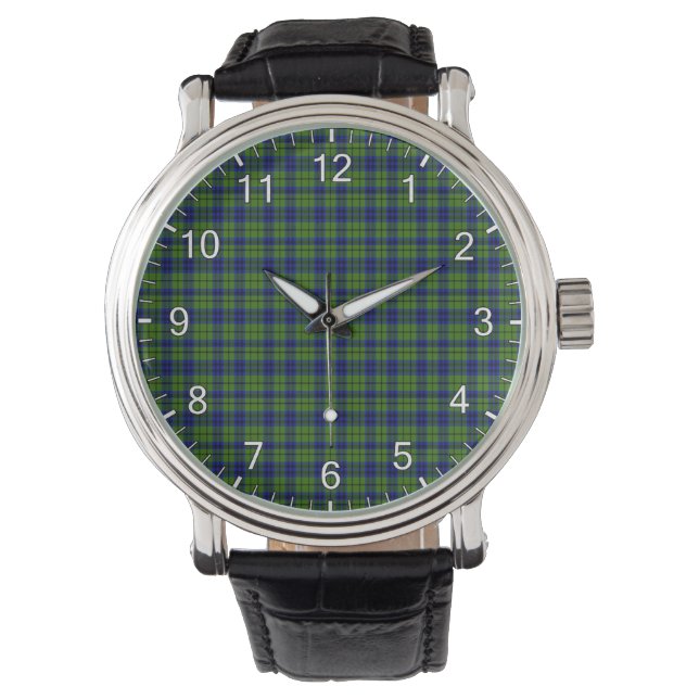 Montre Clan classique intemporel Dickson Tartan Plaid Cad (devant)