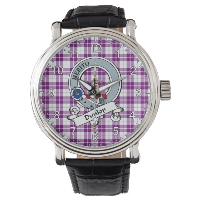 Montre Clan classique intemporel Dunlop Dress Badge Tarta (devant)