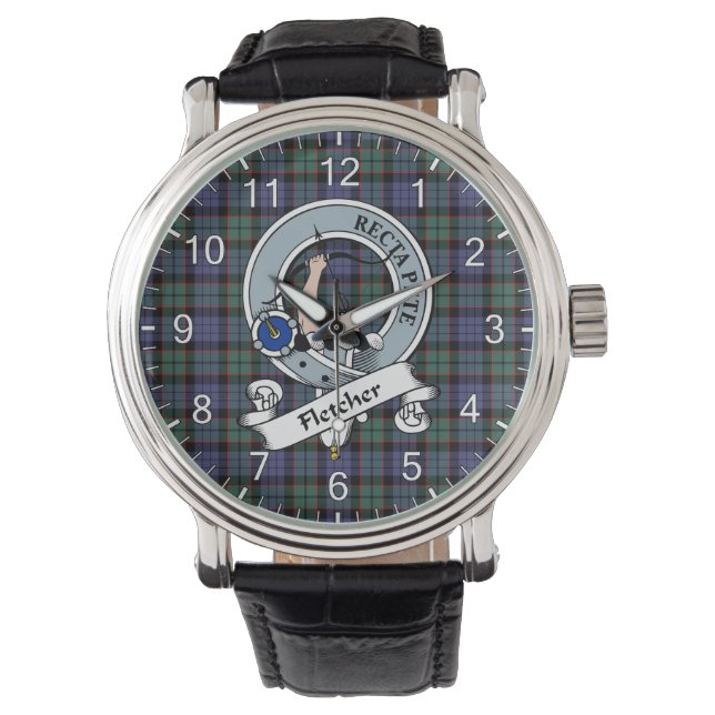 Montre Clan classique intemporel Fletcher Insigne moderne (devant)