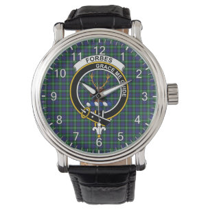 Montre Clan classique intemporel Forbes Tartan moderne Pl