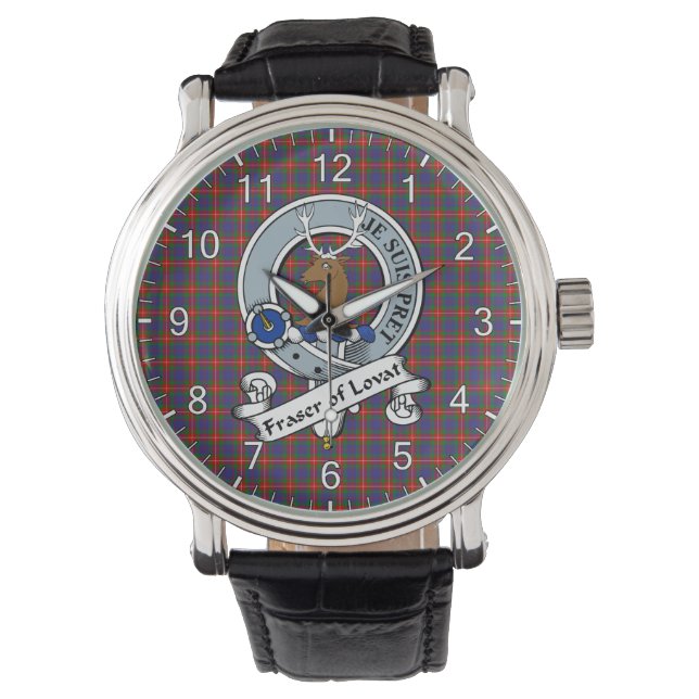 Montre Clan classique intemporel Fraser de Lovat Badge Ta (devant)