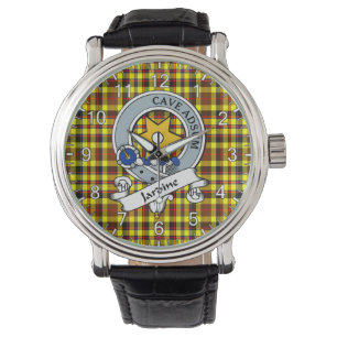 Montre Clan classique intemporel Jardine Badge Jaune Tart