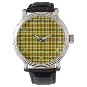 Montre Clan classique intemporel Jardine Tartan Jaune Pla