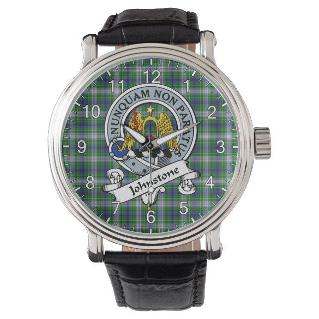 Montre Clan classique intemporel Johnston Dress Badge Tar (devant)
