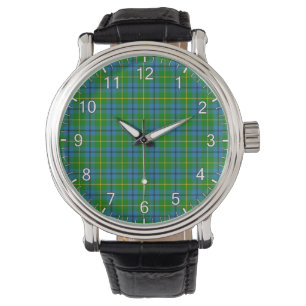 Montre Clan classique intemporel Johnston Tartan Plaid Ca