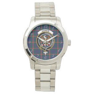 Montre Clan Classique Sans Temps Agnew Tartan Plaid Gif