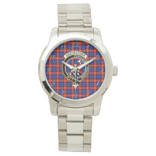 Montre Clan classique sans temps Anstruther Tartan Plaid 