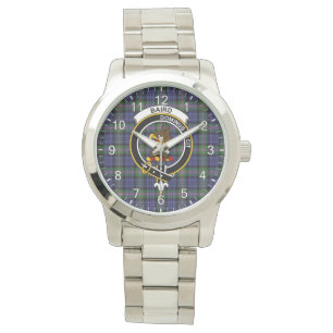 Montre Clan classique sans temps Baird Tartan Badge Plaid
