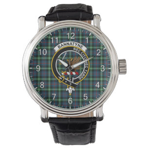 Montre Clan Classique Sans Temps Bannatyne Tartan Badge P