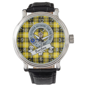 Montre Clan classique sans temps Barclay Badge Tartan Pla