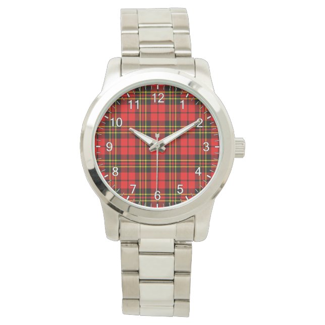 Montre Clan classique sans temps Brodie Tartan Plaid Cade (devant)