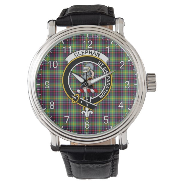 Montre Clan classique sans temps Clan Clan Tartan Badge P (devant)
